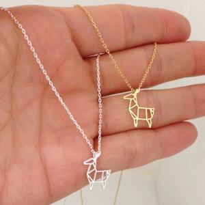 Rudolph Reindeer Necklace In Gold, Animal..