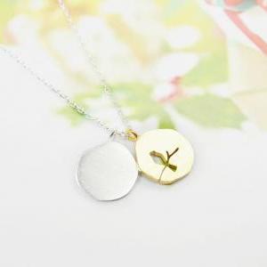 Bird On The Branch Necklace, Double Pendant..