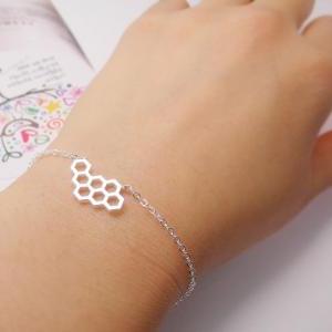 Geometric Bracelet, Honeycomb Bracelet, Beehive..