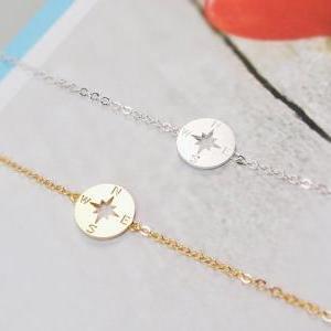 Compass Bracelet, Nautical Jewelry