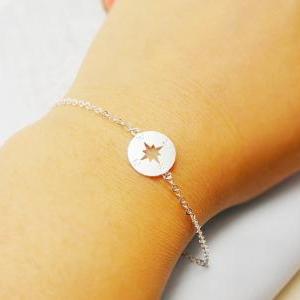 Compass Bracelet, Nautical Jewelry