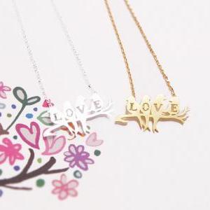 Bird Necklace, Love Bird Jewlery, Love Necklace,..