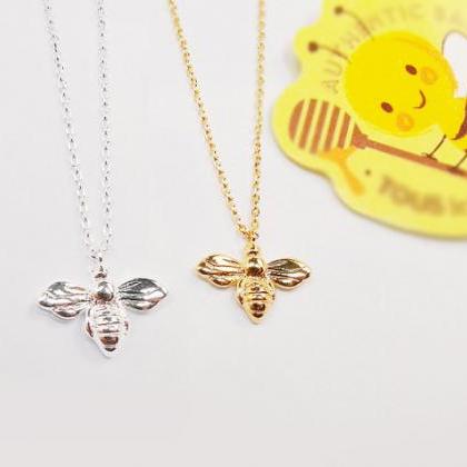 Honey Bee Necklace, Nature Neclace