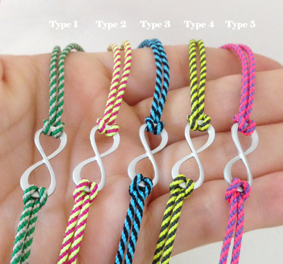 Wish Infinity Bracelet, Friend Gift, Birthday Gift, Make A Wish Thread, Thread Bracelet