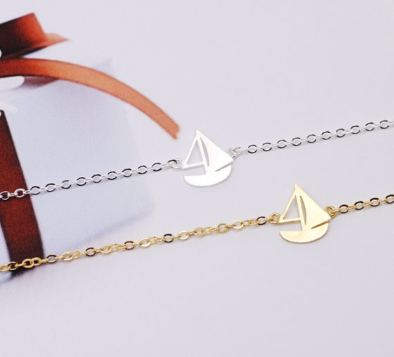 Sailing Boat Bracelet, Boat Bracelet, Jewelry Of Sea