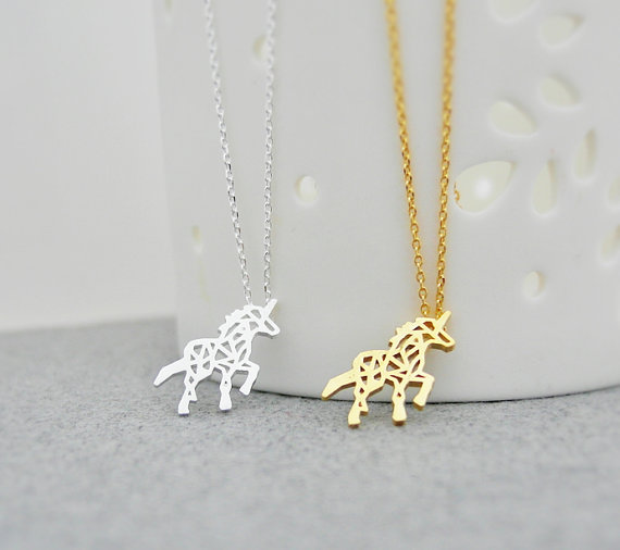 Unicorn Necklace, Animal Necklace, Mythical Jewelry